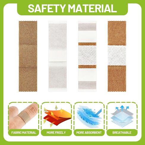 300 Pcs Small Bandaids, Adhesive Nose Bandaid, Flexible Breathable Tiny Bandaids for Face (0.34 x 1.6 Inch) in Saudi Arabia