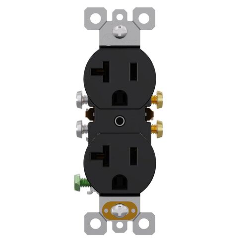 AIDA 20 Amps Outlets Duplex Electrical Receptacle Outlets, Electrical Outlet, 20Amp 125V Heavy-Duty Wall Outlet, Residential, 3-Wire, Self-Grounding, UL Listed, Side Wire (10 Pack, White) in Kuwait