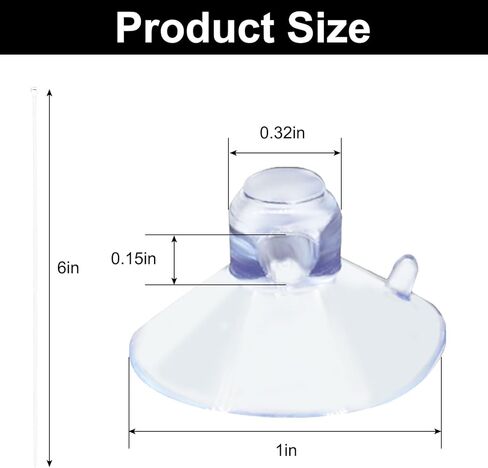 20 Pack 25mm Suction Cups, Transparent Aquarium Suction Cups 100 Pcs Adjustable Zip Ties, Utility Sucker Pad for Fish Tank Decoration/Moss Shrimp Nest in Saudi Arabia