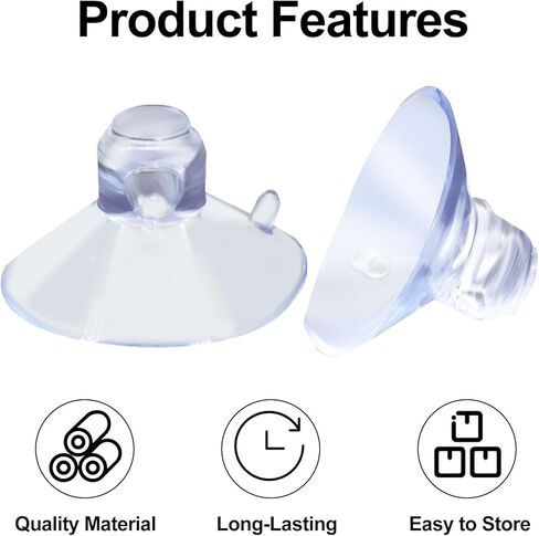 20 Pack 25mm Suction Cups, Transparent Aquarium Suction Cups 100 Pcs Adjustable Zip Ties, Utility Sucker Pad for Fish Tank Decoration/Moss Shrimp Nest in Saudi Arabia