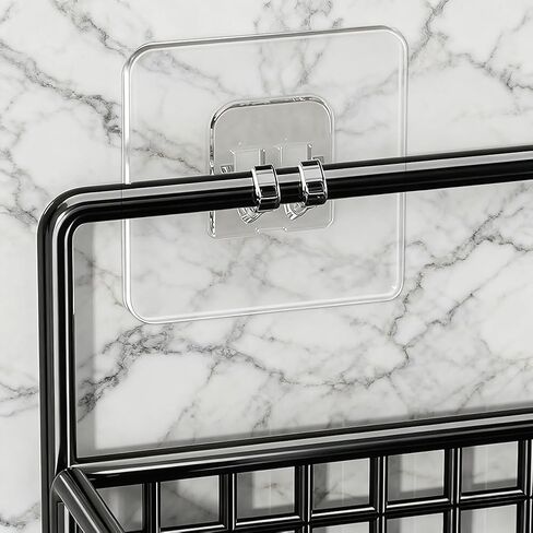 10 Pcs Heavy-Duty Self-Adhesive Wall Hangers, Clear, Removable, Ideal for Bathroom, Kitchen, Home Use, Utility Hooks in Saudi Arabia