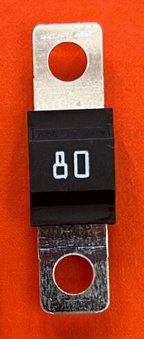 متوافق مع Littelfuse Black Style MIDI Bolt-Down Fuse 80A، 498 Series، 32V AC/DC، Time Delay، 0498080 - حزمة من 1 in Saudi Arabia