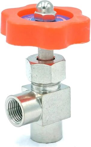 1/8" BSP Female Equal Elbow 90 Degree Nickel-Plated Brass Needle Valve Control Valve IHNIEAEW in Saudi Arabia