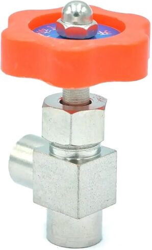 1/8" BSP Female Equal Elbow 90 Degree Nickel-Plated Brass Needle Valve Control Valve IHNIEAEW in Saudi Arabia