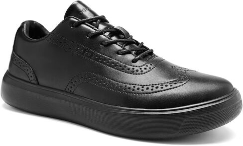 Men's Orthopedic Leather Dress Shoes: Wide Toe Box Comfortable Arch Support Plantar Fasciitis Business Formal Oxford, Orthotics Flat Feet Casual Walking Shoes for Foot and Heel Pain Relief in Saudi Arabia