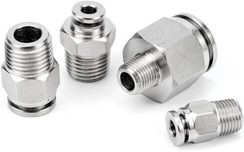 1PC 3/4" BSPT Male Thread 304 Stainless Steel Pneumatic Push to Tube Fitting 12mm IHNIEAEW in Saudi Arabia