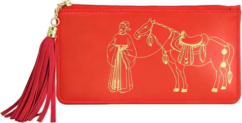 محفظة Feng Shui Tribute Horse Wealth Wallet Gui Ren Amulet Talisman Wallet (أزرق) in Kuwait