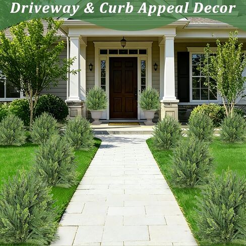 2 Pack 24" Artificial Christmas Topiary Ball Trees with Spike Mixed Real Touch Norfolk Pine & Cypress Tips Fake Ball Shrubs Holiday Planters Outdoor Christmas Tree Urn Fillers Front Porch Indoor Decor in Saudi Arabia