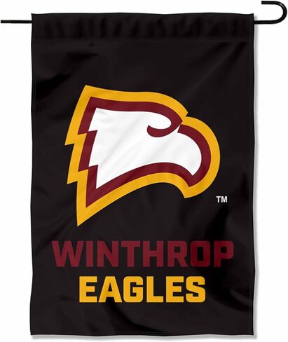 Winthrop Eagles Wordmark Logo Garden Banner Flag in Saudi Arabia