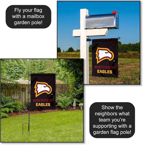 Winthrop Eagles Wordmark Logo Garden Banner Flag in Saudi Arabia