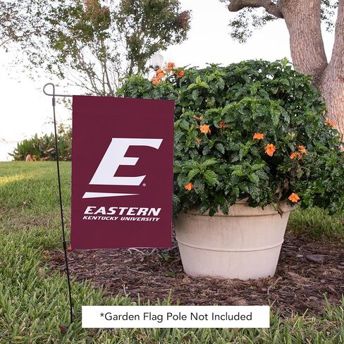 علم حديقة Desert Cactus Eastern Kentucky University EKU - لافتة كولونيل شرق كنتاكي مقاس 19 × 12 بوصة، للعرض والمناسبات الخارجية (التصميم A) in Saudi Arabia