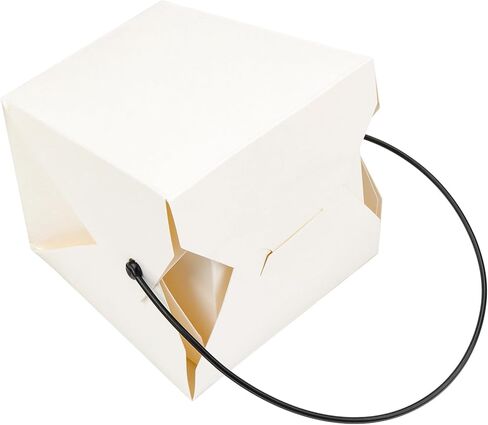 100 Pack 16oz Chinese Take Out Boxes, White Kraft Take Out Box with Handle, Chinese Food Boxes, Chinese Box to Go for Restaurant, Bakery and Party in Saudi Arabia