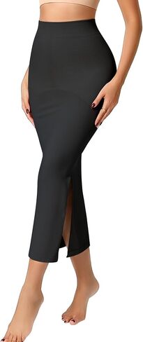 ANNZHIBRA Half Shapewear Slip for Women Under Dress, Tummy Control High Waist Seamless Maxi Skirt Body Shaper in Saudi Arabia