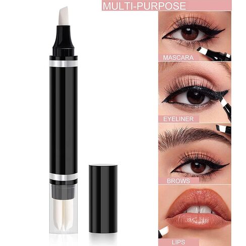 Eye Makeup Remover Pen, Eye Makeup Corrector Pen Makeup Remover Eraser Stick Wash Free Quick Makeup Correction Lipstick Eyeliner Smudged Correction Easy-to Use & Travel-Friendly Makeup Removing Gel Pen With 3-in-1 Replacement Heads in Saudi Arabia