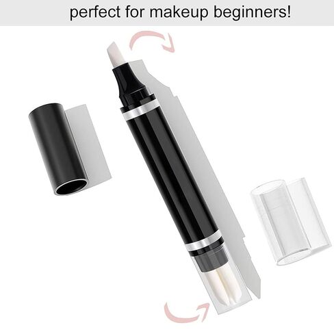 Eye Makeup Remover Pen, Eye Makeup Corrector Pen Makeup Remover Eraser Stick Wash Free Quick Makeup Correction Lipstick Eyeliner Smudged Correction Easy-to Use & Travel-Friendly Makeup Removing Gel Pen With 3-in-1 Replacement Heads in Saudi Arabia