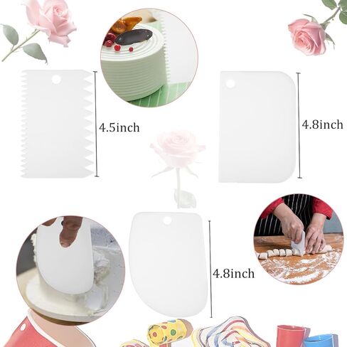 Cake Pin Sticks Set, 35 Pieces Cake Sticks Support Rods with 5 Cake Dividers for 4, 6, 8, 10, 12 Inch Cakes, Tiered Cake Supports Plastic Cake Dowels Rods for Cake Stacking in Saudi Arabia