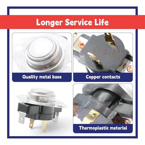 47-22860-06 Auto Reset Limit Switch Replacement for Rheem Furnace Part 230V L110-10F in Saudi Arabia