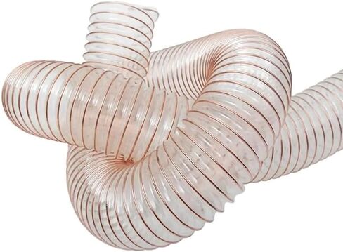 Industrial Air Duct PU Polyurethane Pipe Flexible Ducting Hose 1 Meter Inner Diameter 32MM Telescopic Tube with Copper-Plated Steel Wire,Thickness 1.5mm in Saudi Arabia