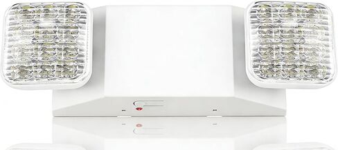 مصباح الطوارئ LED مع رؤوس الضوء القابلة للتعديل ، و 90 دقيقة من أضواء خروج الطوارئ للبطارية لعدة طاقة منزلية ، والممرات التجارية ، والسلالم ، و 120-277 فولت (حزمة واحدة) in Kuwait