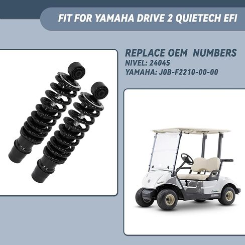 2 قطعة من الصدمات الخلفية شديدة التحمل من ياماها تناسب Yamaha Drive2 Quietech EFI، تحل محل أرقام OEM Nivel 24045، Yamaha J0B-F2210-00-00 in Kuwait