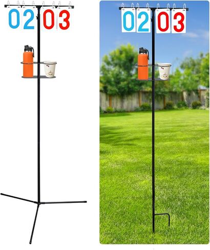 SCOTTCHEN Cornhole Score Keeper with Drink Holder, Cornhole Scoreboard, Outdoor Score Keeper for Yard Games,with Replaceable Bottom Bracket-1 Pack in Saudi Arabia