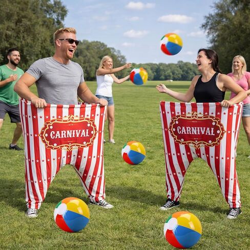 Leitee 11 Pcs Granny Pants Yard Game Games Set Oversized Pants with Bouncy Balls and Air Pump Outdoor Tossing for Basketball Party Supplies Sport Play Adults Fun Family Reunion Gatherings in Saudi Arabia
