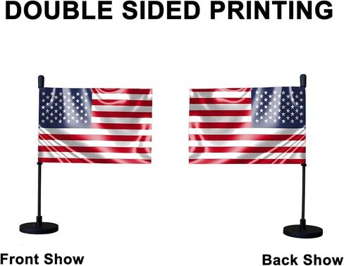 National Car Hood Flag Countries Car Flag with Magnetic Base and Flexible Pole for Truck Boat Vehicle (United States) in Saudi Arabia