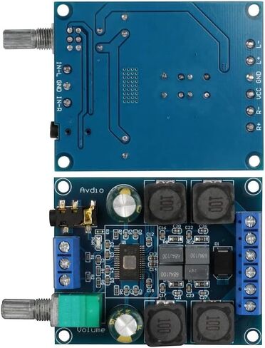 2Pcs Digital Amplifier Board,TPA3116D2 Dual Channel Audio Stereo AMP High Power Digital Subwoofer Power Amplifier Board 2x50W 5V 12V 24V for Store Solicitation Home Theater Square DIY Speakers in Saudi Arabia