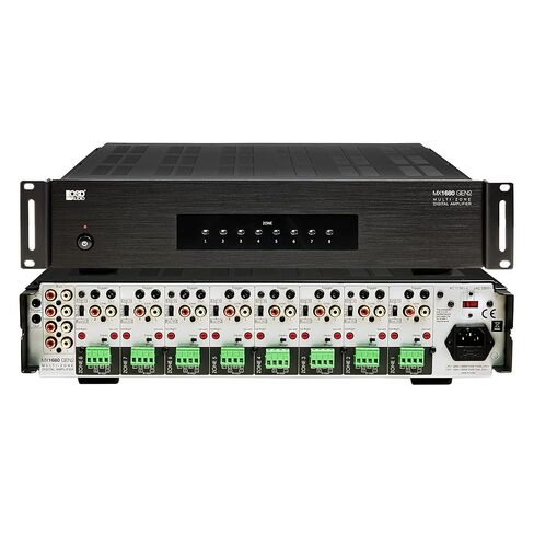 OSD Audio 8 Zone Streaming Audio Bundle - MX1680-GEN2 6 Channel 8 Zone 80W/Ch Digital Amplifier with App Control 4 Zone Media Streamer x2 in Saudi Arabia