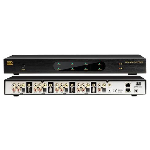 OSD Audio 8 Zone Streaming Audio Bundle - MX1680-GEN2 6 Channel 8 Zone 80W/Ch Digital Amplifier with App Control 4 Zone Media Streamer x2 in Saudi Arabia