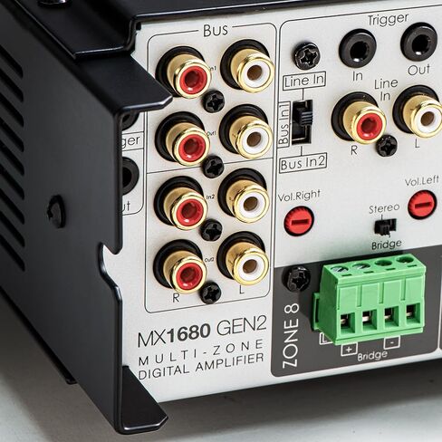 OSD Audio 8 Zone Streaming Audio Bundle - MX1680-GEN2 6 Channel 8 Zone 80W/Ch Digital Amplifier with App Control 4 Zone Media Streamer x2 in Saudi Arabia