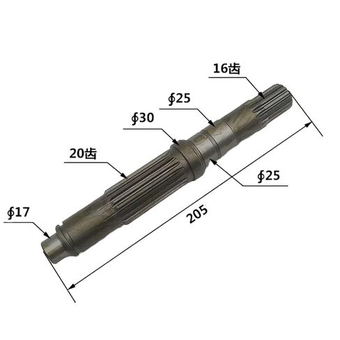 مناسبة ل PC128US 100-6 110-7 120-6 130-7 حفارة السفر ترس المحرك عمود المضخة/عمود المحرك 16/20 الأسنان in Saudi Arabia