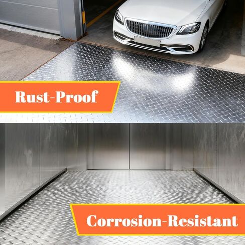 Aluminum Diamond Plate Sheet, 3003 H22, 17GA 0.045" Thick Heavy Duty Diamond Tread Aluminum Sheet, Rust-Resistant Metal Panel for Wall Covering, Cargo Trailer, RV Steps and More - 12" x 120" in Saudi Arabia