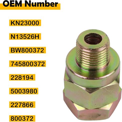 KN23000 صمام فحص فرامل الهواء، 1/2 بوصة أنثى إلى 1/2 بوصة استبدال صمام أحادي الاتجاه لـ Haldex KN23000 BW800372 228194 227866 745800372 نظام فرامل الهواء in Kuwait