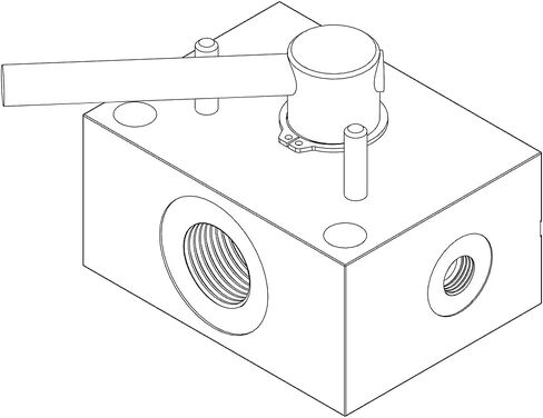 Hydraulic Rotary Selector Diverter Valve, 3 Way, 40 GPM, 5000 PSI, #12 SAE Ports in Saudi Arabia