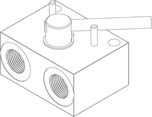 Hydraulic Rotary Selector Diverter Valve, 3 Way, 40 GPM, 5000 PSI, #12 SAE Ports in Saudi Arabia
