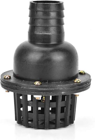 ViaGasaFamido Water Pump Foot Valve, Pump Foot Valve, Check Valve, PVC Well Pump Foot Valve Black for Fluid Machine, 1.5in 2in 2.5in 3in 4in(1.5") in Saudi Arabia
