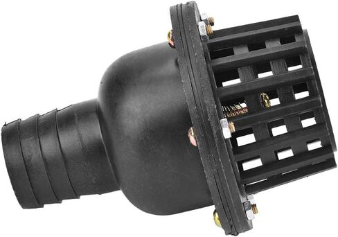 ViaGasaFamido Water Pump Foot Valve, Pump Foot Valve, Check Valve, PVC Well Pump Foot Valve Black for Fluid Machine, 1.5in 2in 2.5in 3in 4in(1.5") in Saudi Arabia