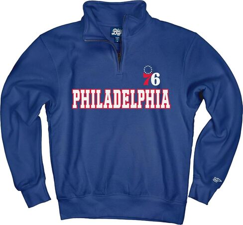 Blue 84 NBA unisex-adult Nba Officially Licensed Quarter Zip Sweatshirt Swish in Saudi Arabia