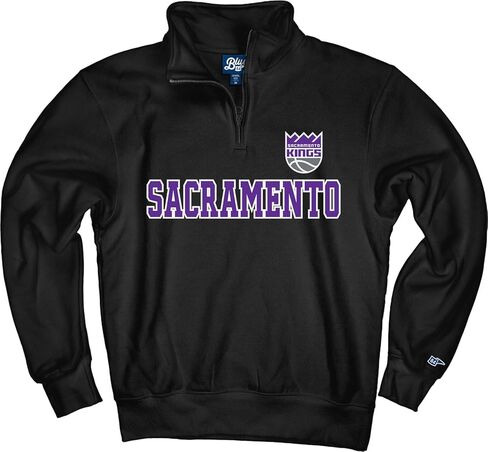 Blue 84 NBA unisex-adult Nba Officially Licensed Quarter Zip Sweatshirt Swish in Saudi Arabia