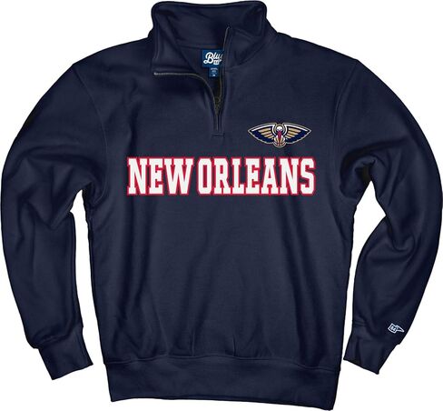 Blue 84 NBA unisex-adult Nba Officially Licensed Quarter Zip Sweatshirt Swish in Saudi Arabia