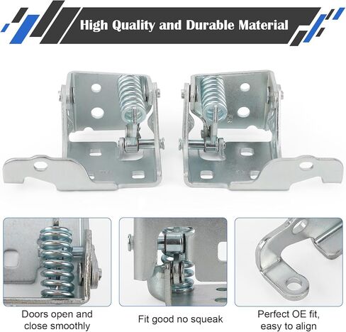 Front Left and Right Side Lower Door Hinge Set (1 Pair) Fits for 2007-2014 Cadillac Escalade Chevy Suburban Silverado Tahoe GMC Sierra Yukon|Replaces# 20969645 20969646 in Saudi Arabia