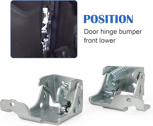 Front Left and Right Side Lower Door Hinge Set (1 Pair) Fits for 2007-2014 Cadillac Escalade Chevy Suburban Silverado Tahoe GMC Sierra Yukon|Replaces# 20969645 20969646 in Saudi Arabia