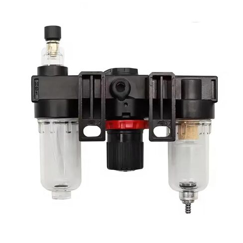 AC2000-02 AF2000+AL2000 1/4"Pressure Regulator Gauge Air Compressor Filter Oil Moisture Separator for Water Filters Dehumidifie(PC 6mm Fitting) in Saudi Arabia