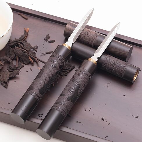 Stainless Steel Puerh Tea Knife with Wooden Handle, Professional Tea Cake Pick & Ice Pick Tool for Breaking Brick Tea, Multi-Functional for Kitchen, Bar, Camping (1 Pcs) in Saudi Arabia