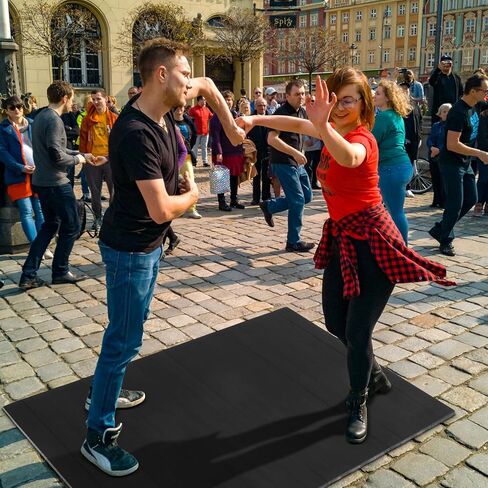 Tap Mat Dance Mat Portable Tap Board 38.5 x 48 Inches Made of 8 mm Thick Solid Bamboo with Clear Sound Feedback Portable Heavy Duty Dance Floor Mat Exercise Flooring Professional Student in Saudi Arabia