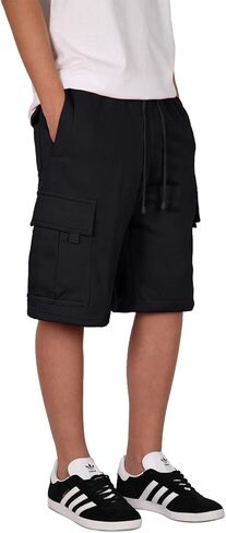 Mersenne Men's Fleece Cargo Sweat Shorts Heavyweight in Saudi Arabia