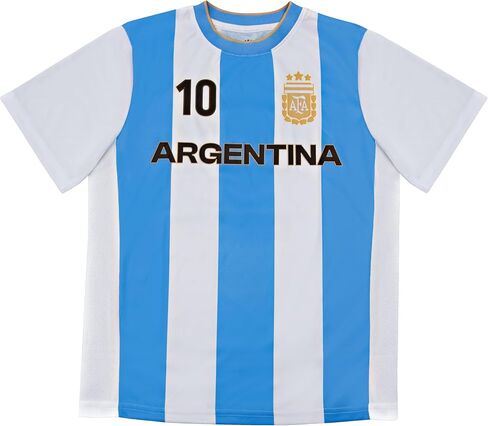 Icon Sports Officially Licensed Argentine Football Association Game Day Shirt - Unisex Kids in Saudi Arabia