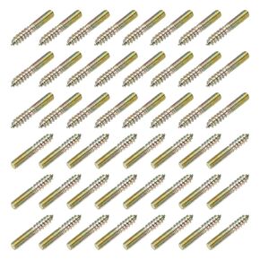 M8 Hanger Bolts, 2.8"(70mm) Length Double Headed Bolts Self-Tapping 8mm Screw Wood Dowel Screw Bolt Furniture Accessories - Fitting for (Wood Joint Furniture Legs) 12 Pcs in Saudi Arabia