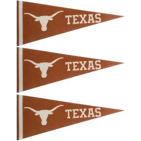 Texas Mini Pennants - Size: 4" x 9" - Officially Licensed - 3 Pennants Per Pack in Kuwait
